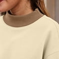 thumbnail image 5 of Uootdi Women Fall Clothes Womens Oversized Turtleneck Long Sleeve Color Block Sweatshirts Pullover Hoodies Tops Trendy with Pocket, 5 of 9
