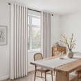 thumbnail image 3 of Jainmy Linen-Look Semi-Sheer Curtains, Back Tab Drapes with Hooks Living Room Bedroom ,Set of 2 Panels,52x96 inch, Oatmeal, 3 of 10