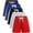 Grey+navy+black+blue+red, variant on 3 Pack Toddler Boys Girls Cotton Running Athletic Shorts, Kids Summer Casual Fashion Soccer Shorts