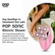 thumbnail image 4 of Afeitadora Pop Sonic para mujer (oro rosa) - Afeitadora eléctrica de 5 cabezales - Depiladora impecable de 360 grados con batería, cable de carga USB y cepillo de limpieza | Recortadora resistente al, 4 of 5