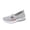 Gray_1, variant on Willtoo Orthopedic Embroidered Flower Shoes for Women Arch Support Golf Shoes Wide Slip on Non Slip Walking Shoes Knitted Mesh Stretch Comfort 2026 New Foam Shoes