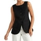 thumbnail image 1 of Camiseta sin mangas de cuello cuadrado estilo francés para mujer - Cuello cuadrado elegante, tejido puro, versátil, 1 of 4