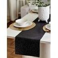 thumbnail image 3 of FabricLA Reversible White Glitter Felt Table Runner - 24" x 30", 3 of 6