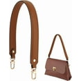 thumbnail image 1 of Correa de piel auténtica para bolso, asas de piel para bolso tote, correa para bolso de hombro con cierres para la confección de bolsos., 1 of 9