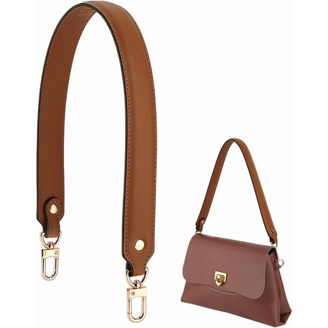 Correa de piel auténtica para bolso, asas de piel para bolso tote, correa para bolso de hombro con cierres para la confección de bolsos.