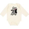 thumbnail image 3 of Inktastic Hunting Girls Hunt Too Only Prettier with Doe and Arrow Girls Long Sleeve Baby Bodysuit, 3 of 5