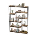 thumbnail image 1 of Estante organizador con 8 Capas Escalonadas de Madera y Estructura de Metal, 1 of 8
