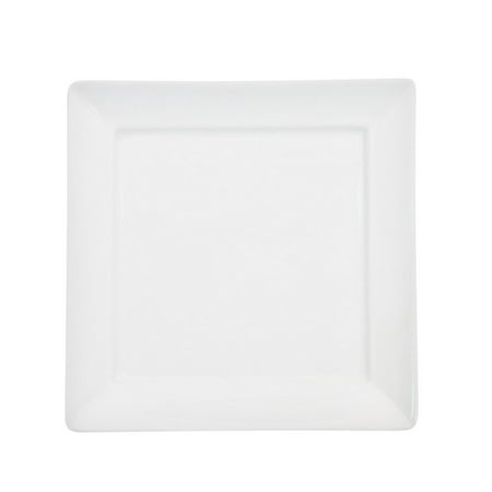 

Paris Square Square Plate 9 W X 9 L X 3/4 H Porcelain Bone White