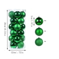 thumbnail image 3 of Ball Ornament Glossy Finish Decorative Sphere Multi‑Surface Style for Christmas Tree Holiday Decoration, 3 of 7