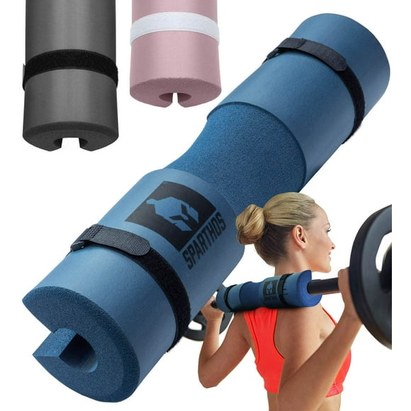 Sparthos Barbell Pad Squat Pad for Lunges and Squats - Hip Thrust Pad for Standard and Olympic Bars - Shoulder Neck Sponge Weight Bar Cushion - Squats Hipthrust Thrusts Thruster Rack (Flamingo Pink)