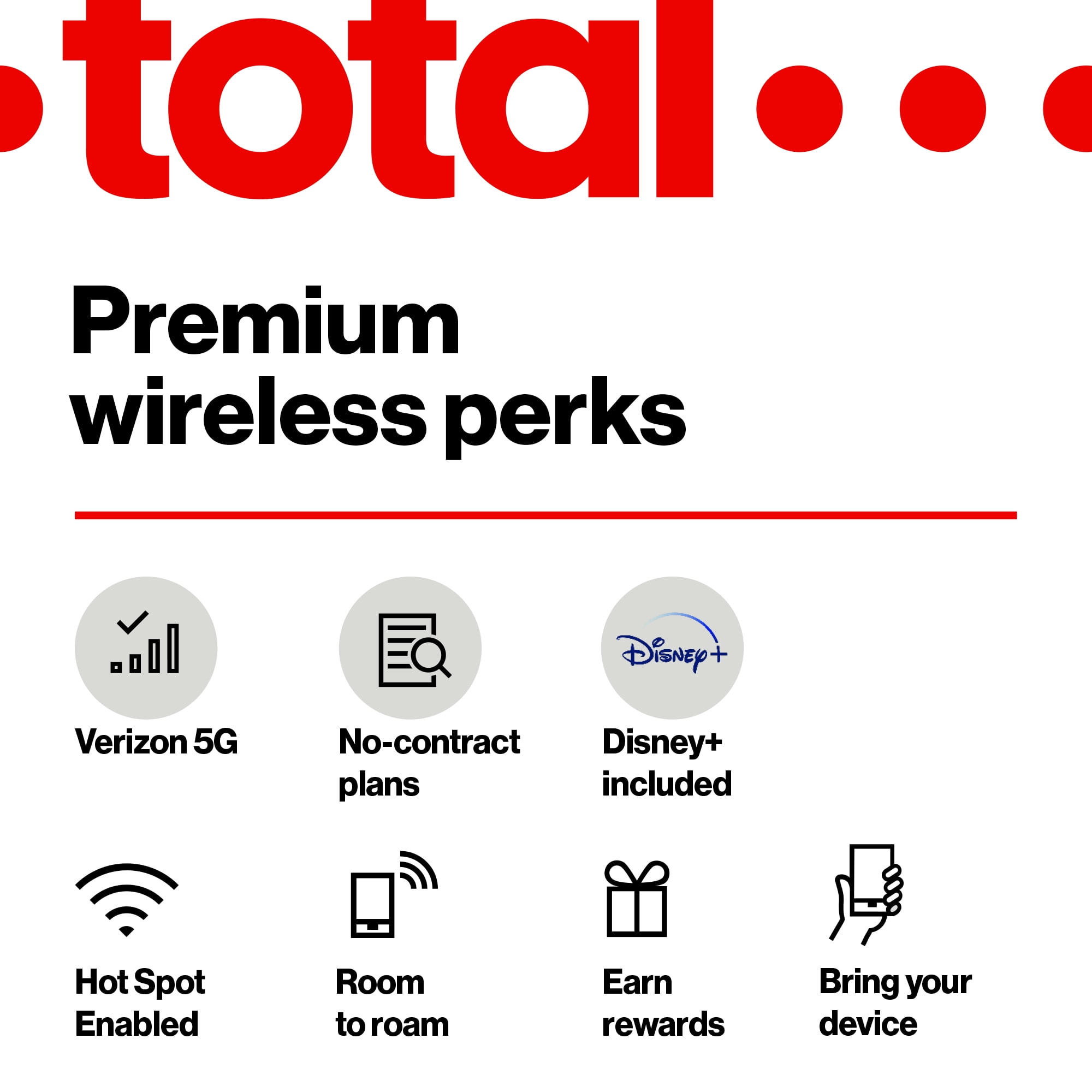 Total by Verizon $10 Add-On Carryover Data Card (5GB) Direct Top Up 