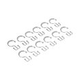 thumbnail image 4 of 12 ganchos de cortina de acero inoxidable de doble deslizamiento para baño., 4 of 5