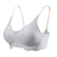 thumbnail image 6 of Ashirexll Bras for Women No Underwire, Push Up Bra, Wireless Full Coverage Bra Non Padded T Shirt Bra Everyday Comfortable Casual Solid Color, 6 of 7