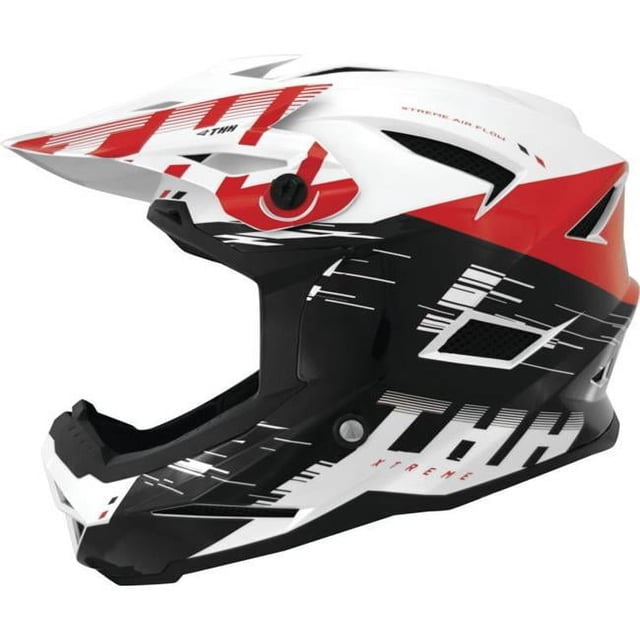 THH Helmets 647948 T-42 BMX Xtreme Casques&44; Blanc & Rouge - Extra Small