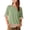 Green, variant on Womens Tops Trendy Patchwork Color Block Short Sleeve Shirts Casual Loose Fit Basic Tees Breathable Summer Blouses S-XXL