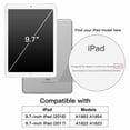thumbnail image 5 of JETech Case for iPad 9.7-Inch (6th/5th Generation, 2018/2017 Model) with Built-in Screen Protector, Protective Shockproof Rugged Tablet Cover, 360° Rotating Hand Strap Stand (Blue), 5 of 8