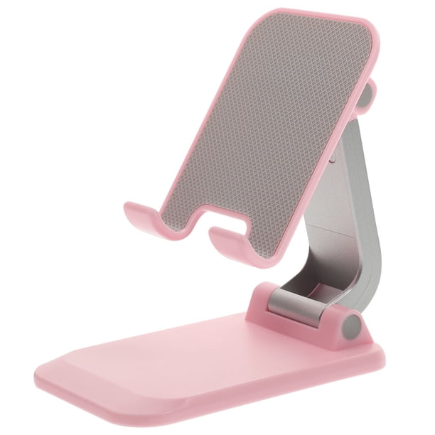 Práctico soporte para teléfono móvil con almohadilla de silicona antideslizante, soporte plegable ajustable para tableta