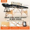 thumbnail image 2 of VEVOR Portable Massage Table 24" W, 2 Folding Lightweight Massage Table, 8-Level Height Adjustable Salon Tattoo Bed, Spa Table with Headrest, Armrests, Hand Pallet & Carrying Bag, 600LBS, 2 of 9
