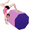 Pink, variant on BORGEBY Octagon Mat Gymnastics, 24.4" x 25.6" Tumbling Mats for Fitness ,Gymnastics,Cheerleading and Martial Arts (pink)