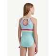 thumbnail image 2 of Justice High Neck Gymnastics Leotards for Teens with Scrunchie, XS-XL, 2 of 5