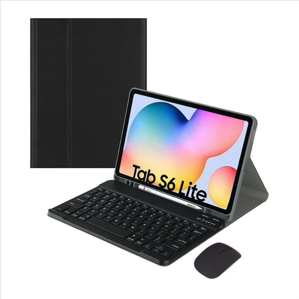 Funda con Teclado y Ratón para Galaxy Tab S6 Lite Negro