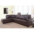 thumbnail image 4 of Lifestyle Furniture Smith Left-Facing Sectional Sofa Set in Chocolate/Brown, 4 of 4