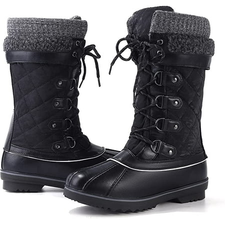 

Eastvita Women s Snow Boots Women Waterproof Mid Calf Anti-slip Outdoor Warm Duck Boot for Winter