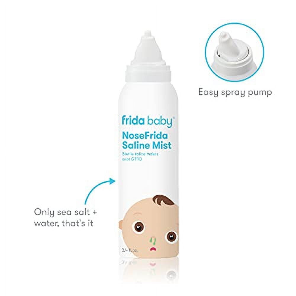 Frida Baby Baby Nasal Aspirator NoseFrida The Snotsucker All-Natural Saline  Nasal Spray - 12ct