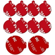 volport 3M Sticky Adhesive Replacement Compatible with Socket Mount Base, 10 Pack VHB Sticker Pads for Car Magnetic Phone Holder and 2pcs 1.38 Inches Double Sided Tape for Collapsible Grip & Stand