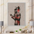 thumbnail image 2 of Designart 'Gun Hand Sign With Man Shooting Gun' Modern Framed Canvas Wall Art Print, 2 of 5