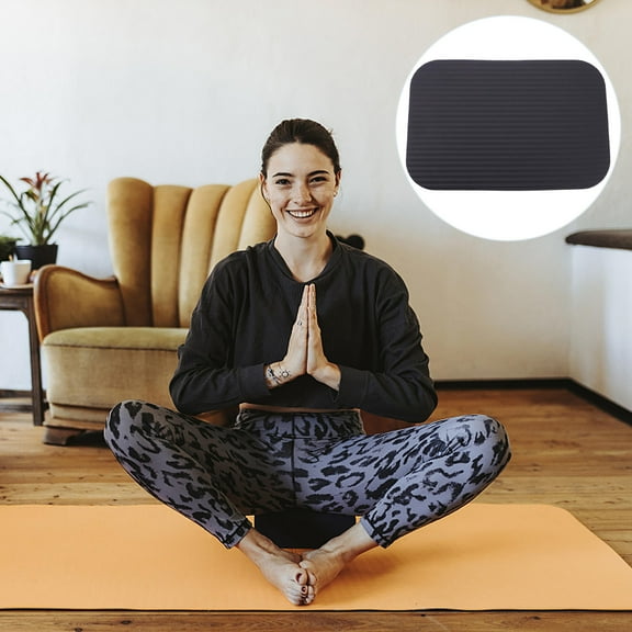 HEALEEP Knee Support Board Kneeling Pad Nbr Black 1Pcs 11.4X7.5X0.5In