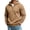 Khaki, variant on Hoodies for Men,Half Zip Long Sleeve Casual Solid Sweatshirt with Kangaroo Pocket for Outdoor Hiking Trips