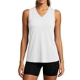 thumbnail image 2 of NELEUS Womens Plus Size Workout Tops for Casual Athletic Running Gym V Neck Loose Fit Yoga Shirts Summer Tees,White,US Size 2XL, 2 of 9