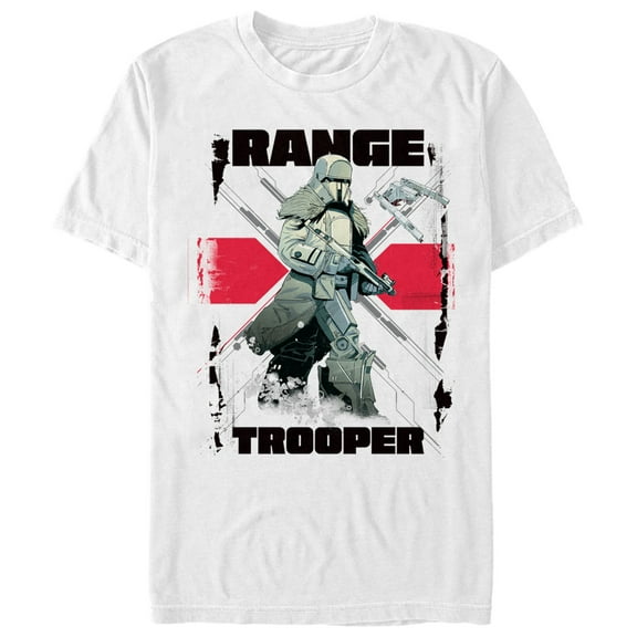Men's Solo: A Star Wars Story Range Trooper Stripe  Graphic Tee White Medium