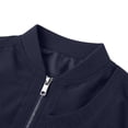 thumbnail image 5 of YUGYXL Men's Classic Stand Collar Bomber Jacket with Pockets Full Zip Lightweight Casual Flight Coat for Daily Streetwear Black Jacket, 5 of 6