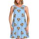 thumbnail image 1 of Fotbe Terrier Vestido de Verano sin Mangas para Mujer – Vestido Midi Línea A, Estilo Camiseta Floral, Vestido Playero Casual y Fluido, 1 of 7
