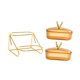thumbnail image 4 of Cesta de frutas, plato para aperitivos, elegante soporte multifuncional para almacenar frutas estilo A 2 cuadrículas, 4 of 7