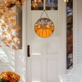 thumbnail image 3 of BNNG Fall Decorations for Home - Hanging Wooden Pumpkin Decor,Welcome Sign for Front Door, House Warming Gifts,Fall Harvest Thanksgiving Decoration for Outdoor Porch Wall Living Room, 7.87", 3 of 8