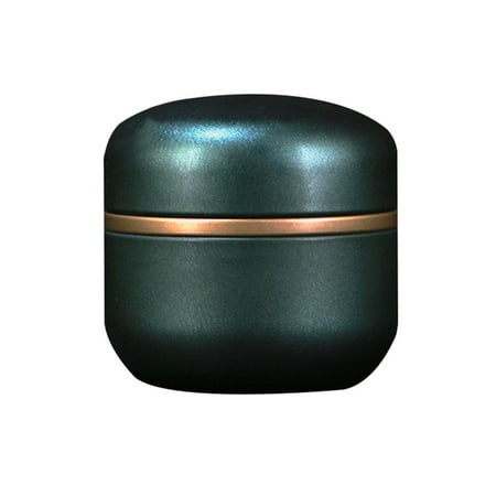 

Younar Solid Color Universal Metal Mini Small Sealed Tea Caddy Cans Portable Travel Flower Tea Box Round Odorless Sealed Moisture-Proof Eco-Friendly Box