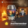 thumbnail image 5 of Yatskia Sunset Fishing Urns for Human Ashes Adult Female, Funeral Burial Urn for Ashes Adult Male, Mini Memorial Keepsake Urns for Human Ash, (Monar 10 Inch and 3 Inch), 5 of 8