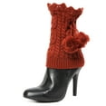 thumbnail image 3 of MeMoi Blitzen Pom-Pom Knit Boot Toppers - Womens - Female, 3 of 3