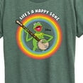 thumbnail image 3 of Muppets - Life's A Happy Song Kermit - Ladies Short Sleeve Classic Fit Tee, 3 of 5