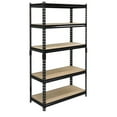 thumbnail image 2 of Juggernaut Storage 36" x 72" 5 Shelf Steel Utility Shelving Unit, Black, 2 of 12