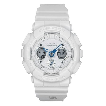 Casio G-Shock Analog Digital Bio-Based Resin White Dial Quartz GMA-S120SA-7A2 200M Women's Watch