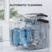Havato Countertop Ice Maker, 9 Bullet Ice Cubes in 6 Mins, 26lbs/24H, w/ Scoop & Basket, Matte Black