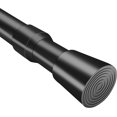 thumbnail image 1 of QILERR Small Tension Rods 16 to 28 Inches Adjustable Short Extension Curtain Rod Heavy Duty Spring Loaded Tension Rods for Windows, Curtain, Closet, Clothes, 7/8" Diameter, Black, 1 of 7