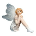 thumbnail image 5 of deevoka Fairy Statue Artwork Birthday Gift Resin Figurine for Indoor Bedroom Hallway S Hands on Face, 5 of 9