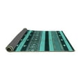 thumbnail image 2 of Ahgly Company Indoor Rectangle Solid Turquoise Blue Modern Area Rugs, 5' x 7', 2 of 4