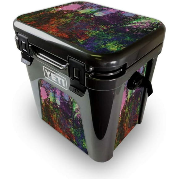 MightySkins Skin for Yeti Roadie 24 Hard Cooler - Paint Drip | Protective, Durable, and Unique Vinyl Decal wrap Cover |