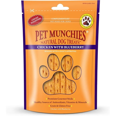 Pet Munchies Chicken with Blueberry 80g Case of 8